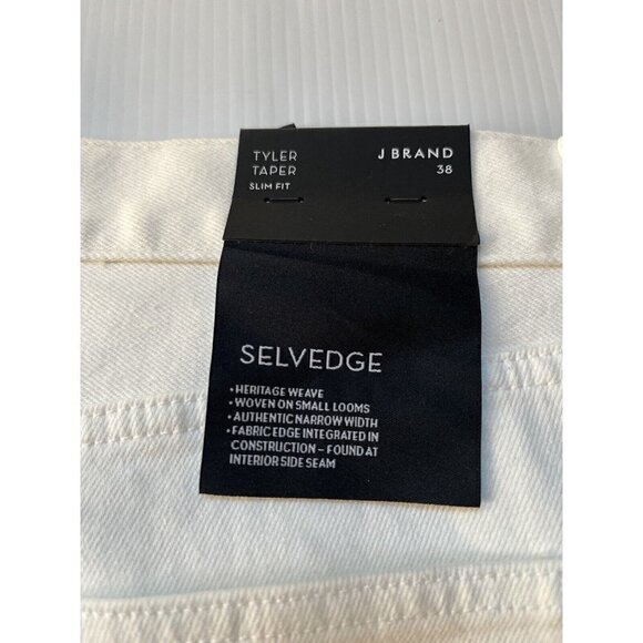 J BRAND Mens Absentis White Tyler Taper Slim Fit Jeans Size 38 JB001780 - Picture 8 of 16